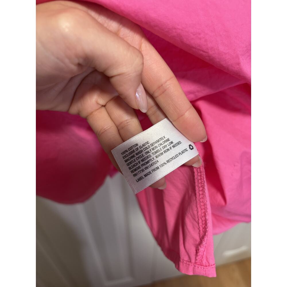 A New Day Pink Puff Sleeve Dress Small - Picture 6 of 9